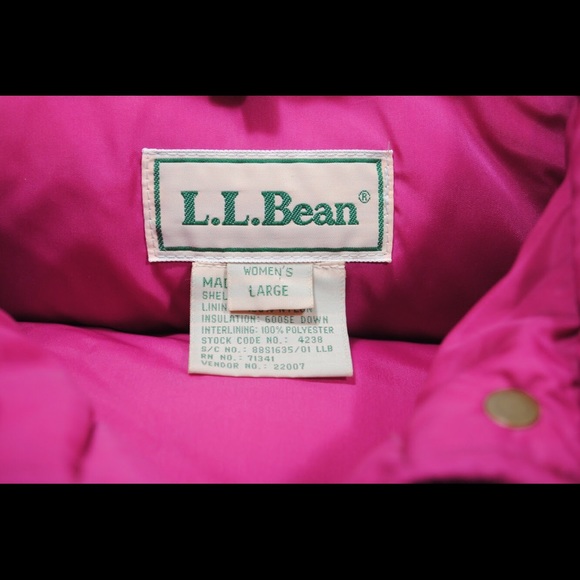 SOLD - Vtg L.L Bean Down Puffer Vest L - Picture 5 of 5